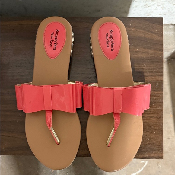Simply Vera Vera Wang Shoes - Simply Vera Vera Wang Pink Bow Sandals